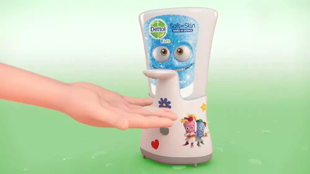 Bezdotykový dávkovač mýdla Dettol Kids