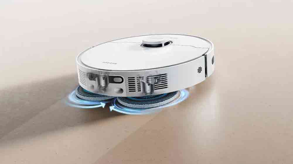 Vizualizace činnosti mopovacích podložek robotického vysavače s mopem Dreame D20 Ultra_03