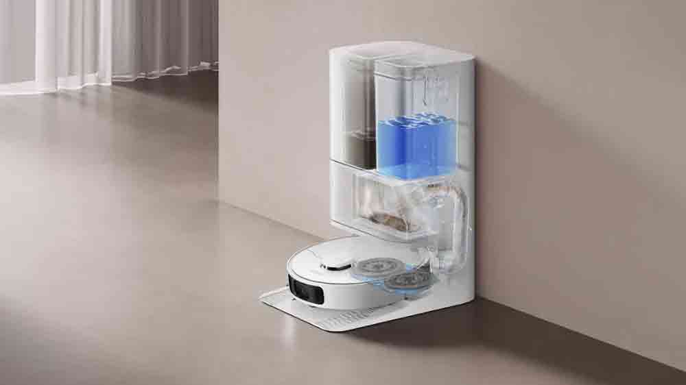 Vizualizace funkcí dokovací stanice robotického vysavače s mopem Dreame D20 Ultra_04