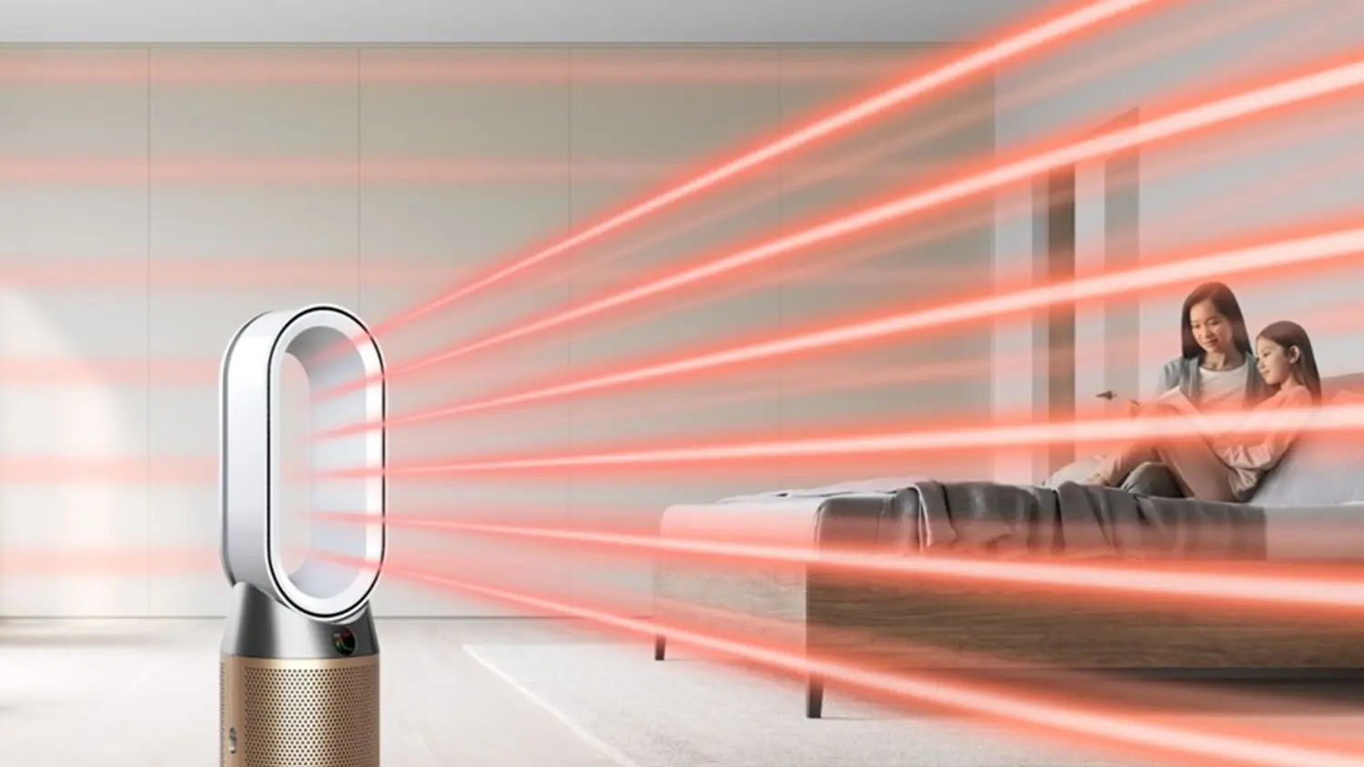Funkce vyhřívání čističky vzduchu Dyson HP11 Purifier Hot + Cool HP1