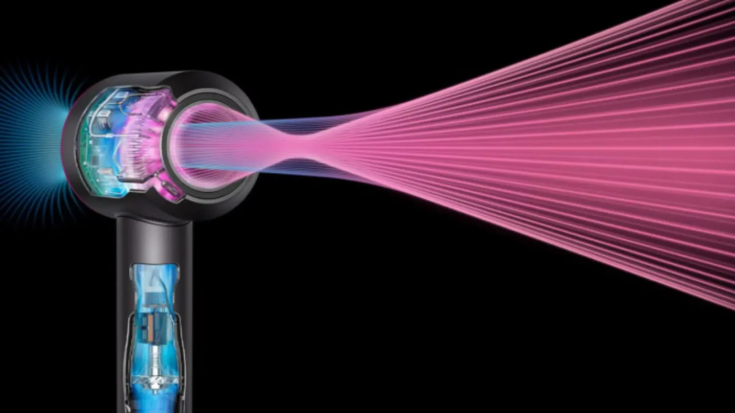 Technol&oacute;gia Air Multiplier su&scaron;iča Dyson Supersonic Nural HD16 T3/T4