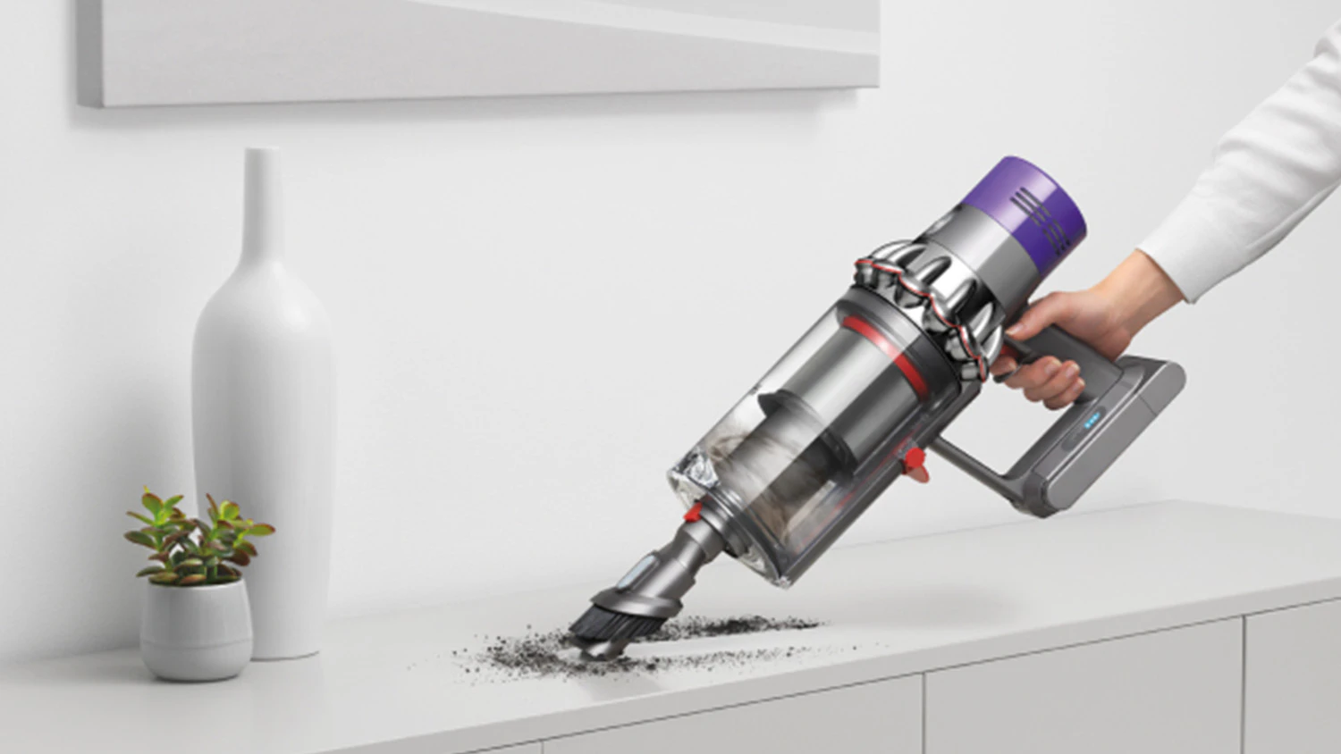 uk&aacute;zka motoru od tyčov&eacute;ho vysavače Dyson V10 submarine