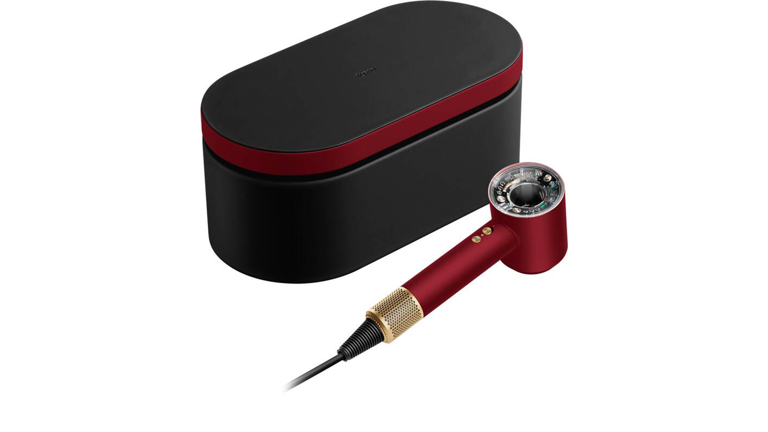 F&eacute;n na vlasy Dyson Supersonic Nural HD16 T1/T2 red velvet/gold s puzdrom