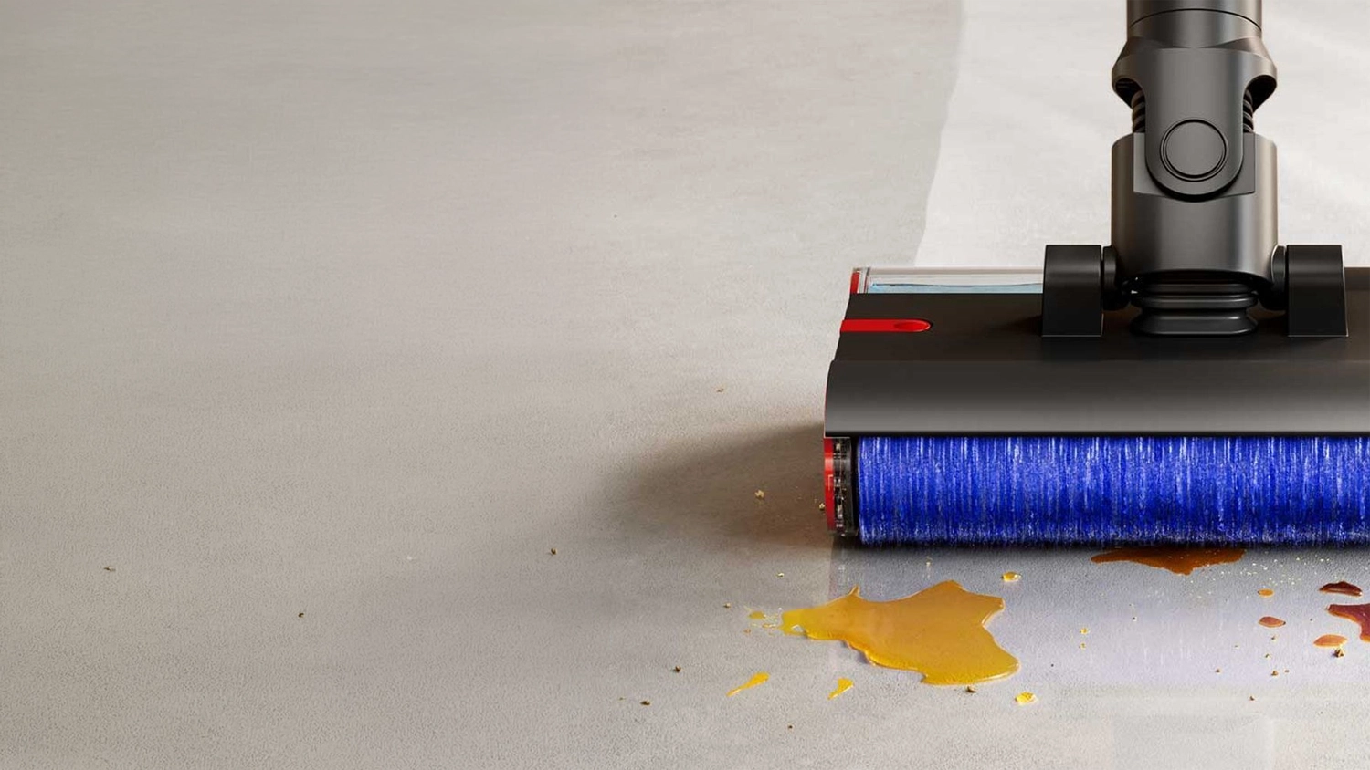 Podlahov&aacute; um&yacute;vačka Dyson PencilWash čist&iacute; zaschnut&eacute; nečistoty