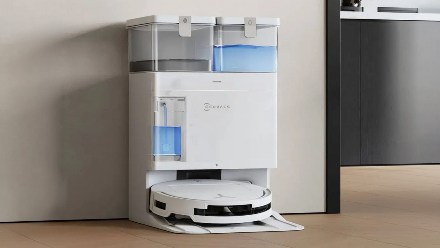 Mopovací stanice robotického vysavače