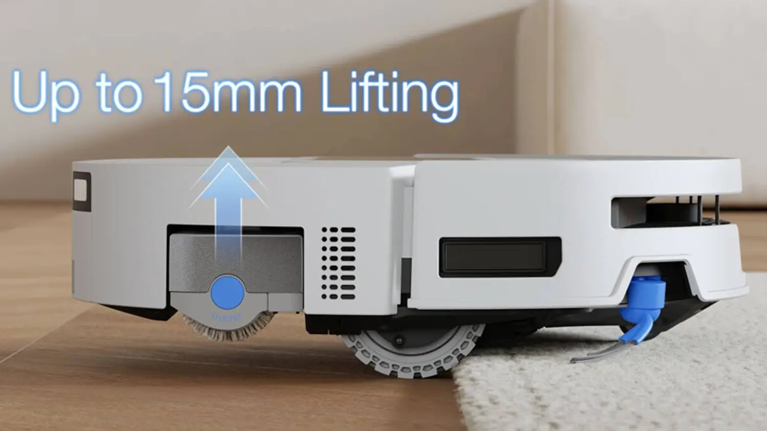 Zdvihanie valca robotick&eacute;ho vys&aacute;vača Ecovacs Deebot T90 Max Omni White