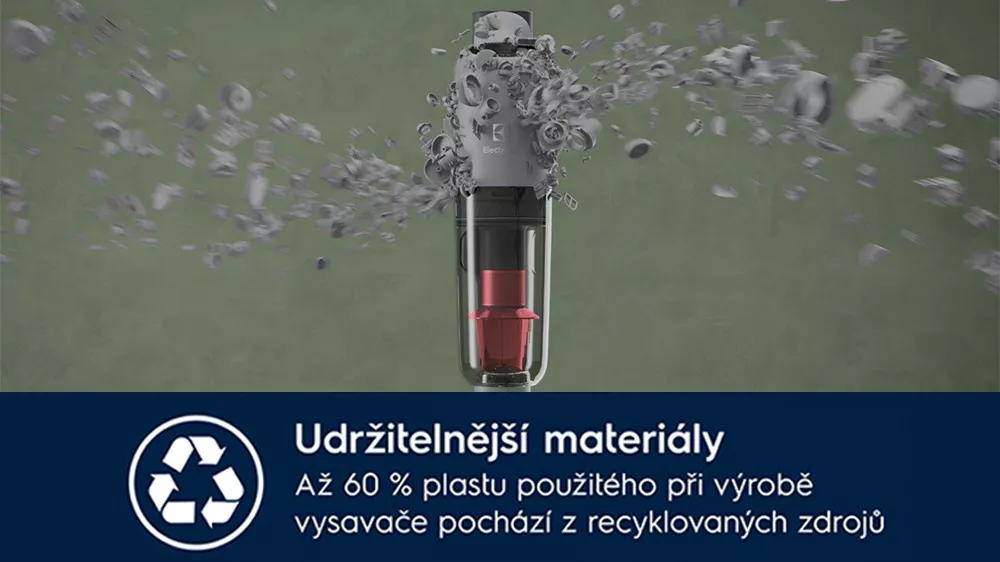 Tyčový vysavač Electrolux 2v1 EP71AB14UG udržitelnější materiály_05