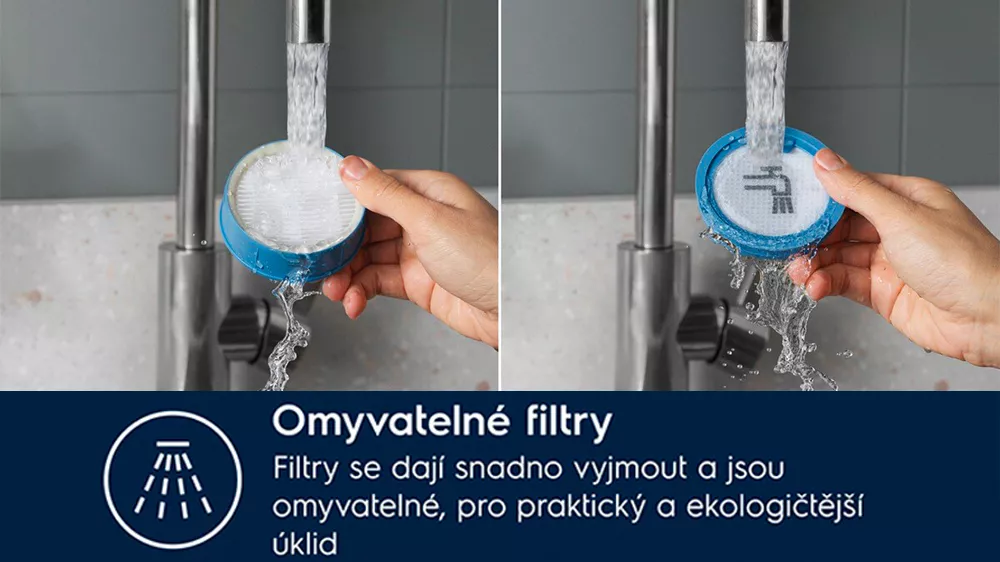 Tyčový vysavač Electrolux 2v1 EP71AB14UG omyvatelné filtry_06