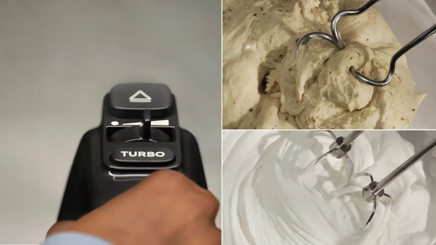 Režim turbo a příprava těst s nástavci