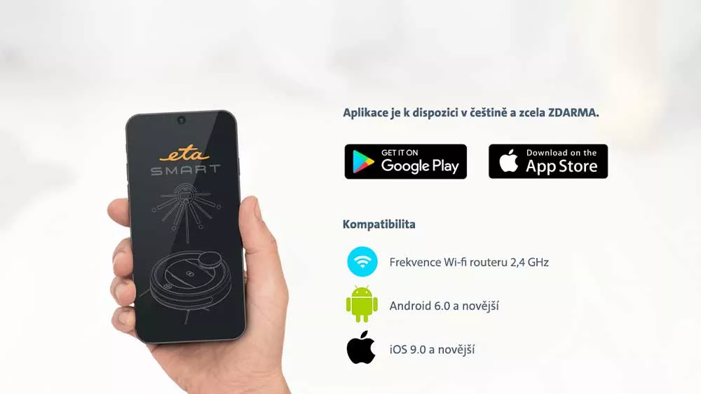 Robotický vysavač ETA Falco Smart 2515 90000 a chytrá aplikace v telefonu_04