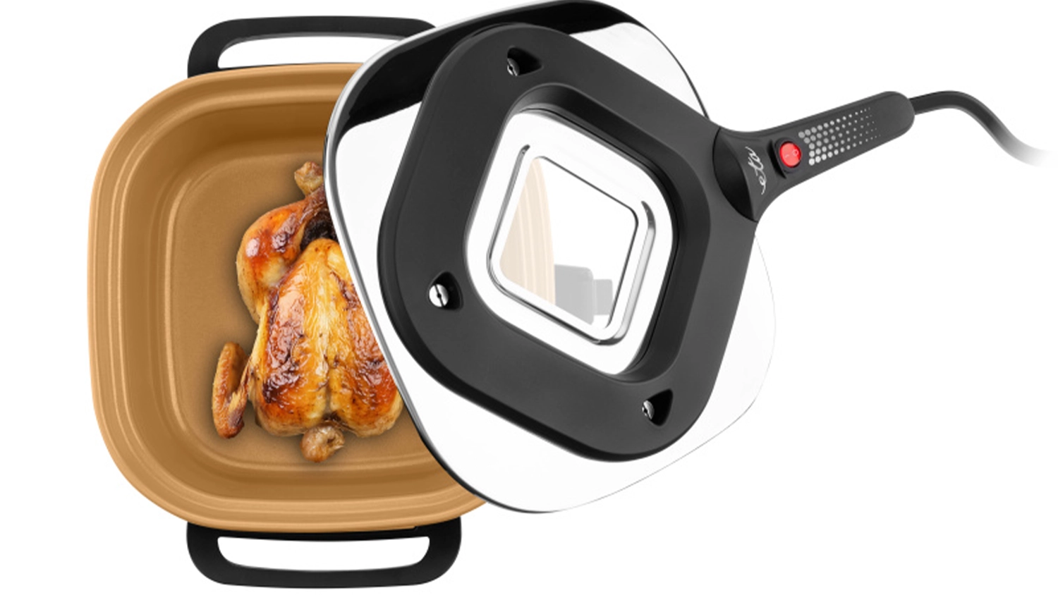 Pečenie kurčaťa v elektrickom hrnci ETA Roast Ceramic Natura Béžová