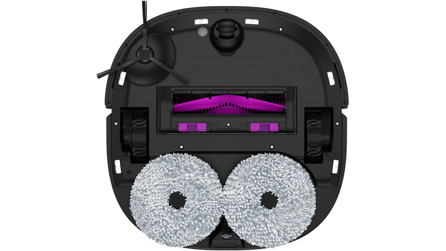 Robotický vysavač Eureka J15 Pro Ultra černý pohled zespoda