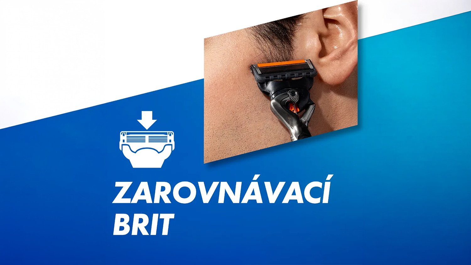Detail zarovn&aacute;vacieho britu Gillette ProGlide Head