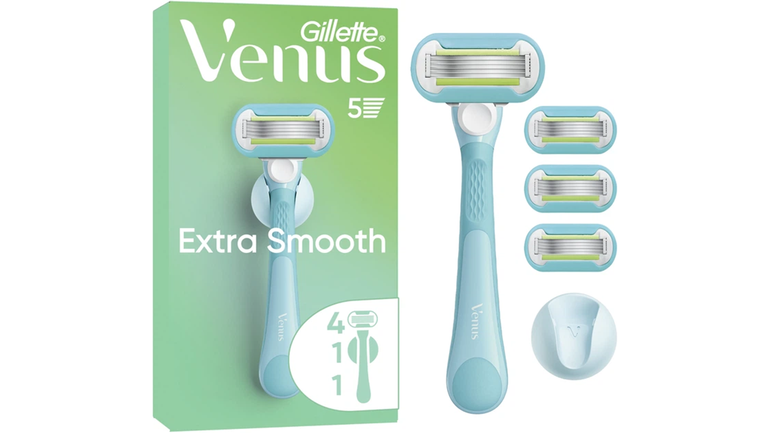 Holiaci strojček Gillette Venus Extra Smooth + 4 náhradné hlavice