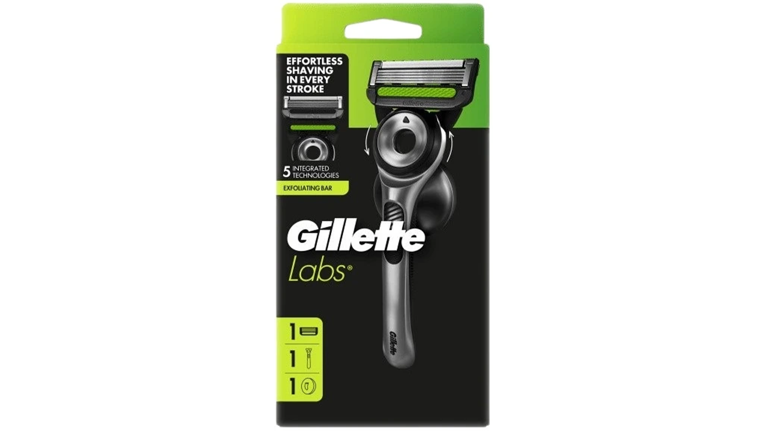 Holiaci strojček Gillette Labs + 1 n&aacute;hradn&aacute; hlavica