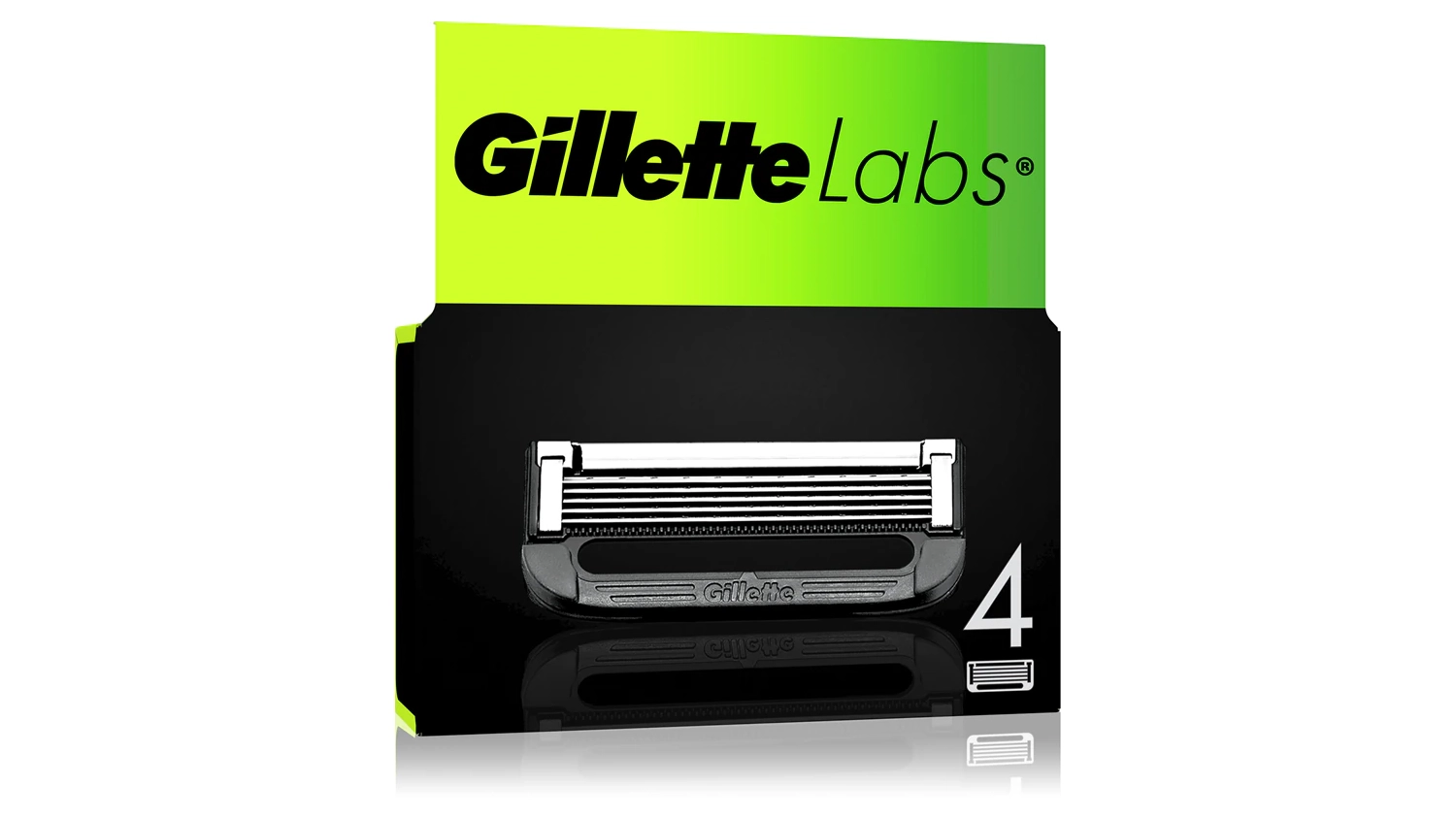 Balenie n&aacute;hradn&yacute;ch čepieľok Gillette Labs 4 ks