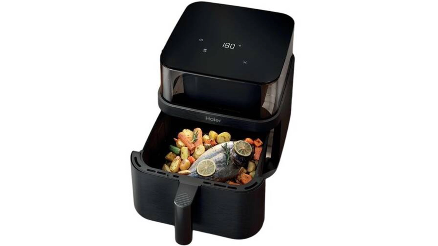 Fritéza Haier HAF3AFW 011 s jedlom vo vnútri