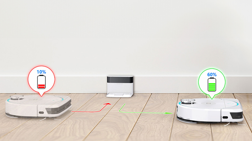 SET robotický vysavač s mopem HOBOT LEGEE D8 + základna LEGEE LuLu