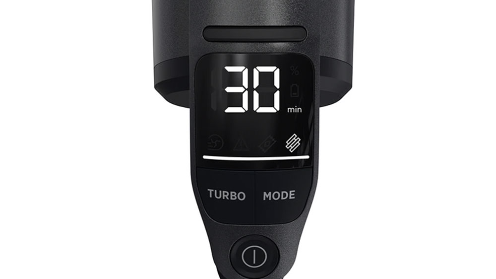Tyčový akumulátorový vysavač Hoover HFX10H 011 displej_03