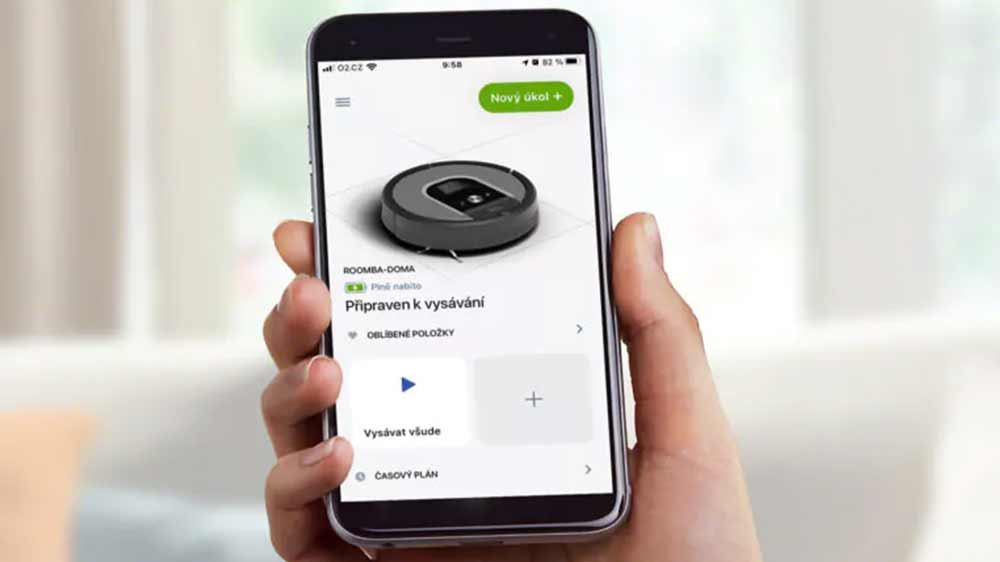 Mobilní telefon s aplikací iRobot Home_04