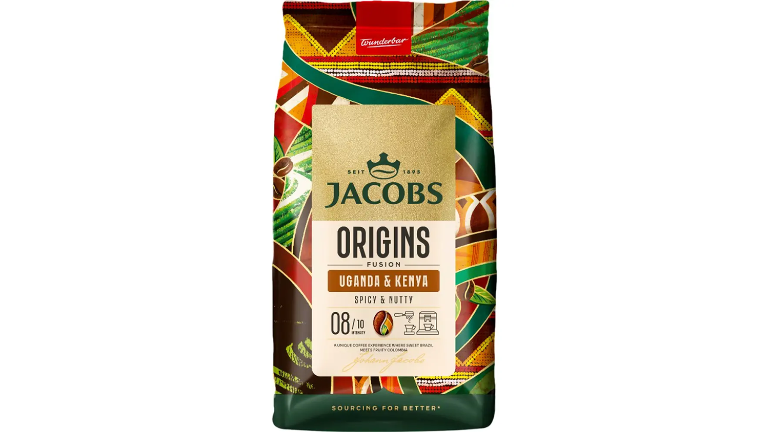 Zrnková káva Jacobs Kenya & Uganda 1000g
