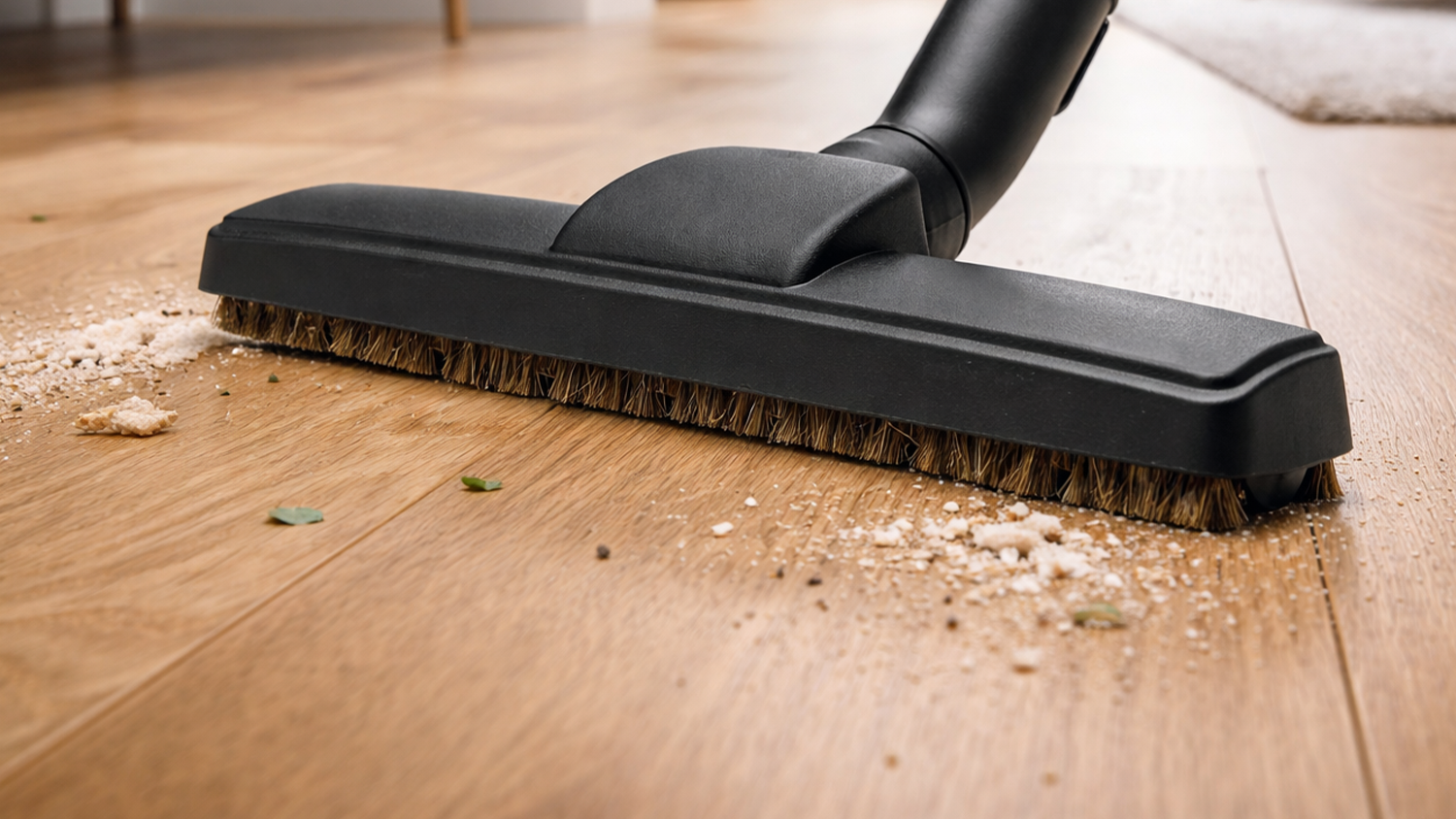 Hubica na parkety Kärcher Parquet Nozzle VC 2/3 pri vysávaní tvrdých podláh