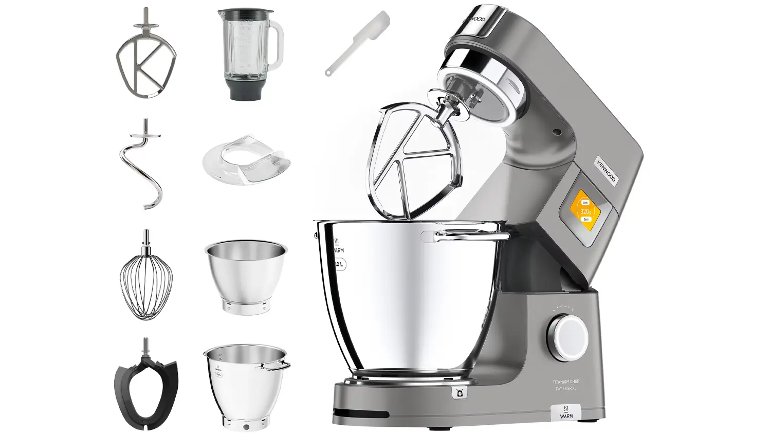 Kuchyňsk&yacute; robot KENWOOD KVL 85.124 SI Titanium Chef Baker XL