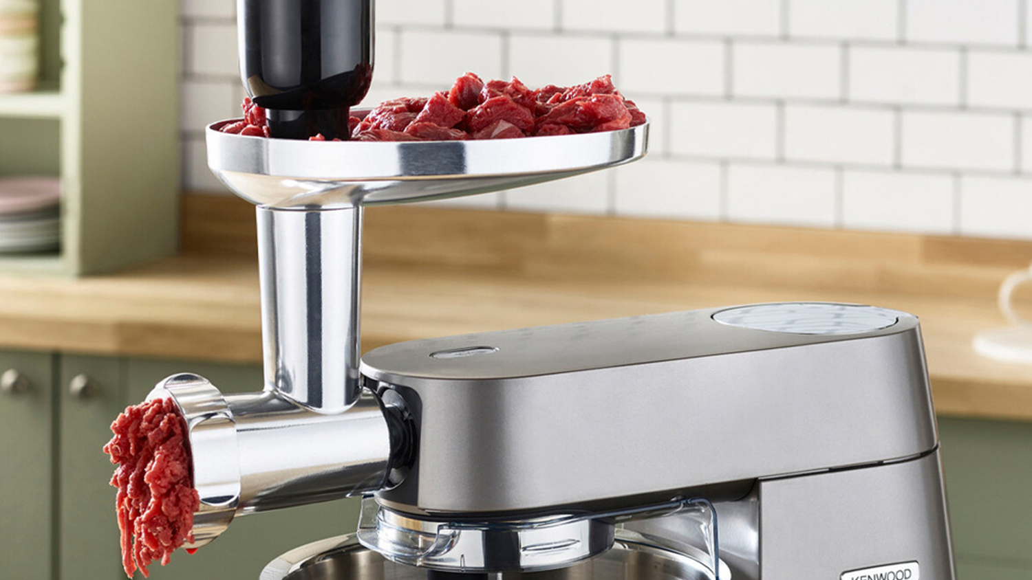 Robot Kenwood KWL90.594SI jako mlýnek na maso