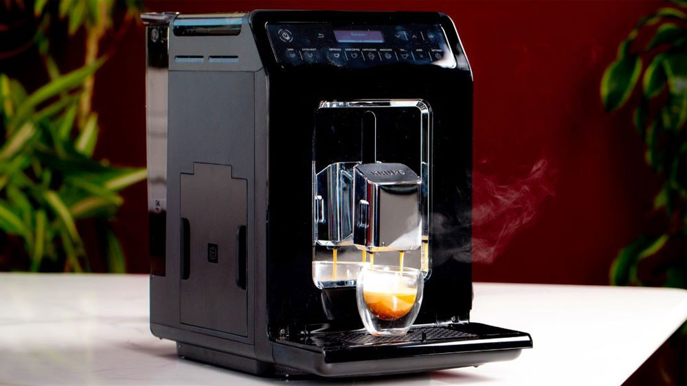 Plnoautomatický kávovar Krups Evidence EA890810 příprava espressa_03