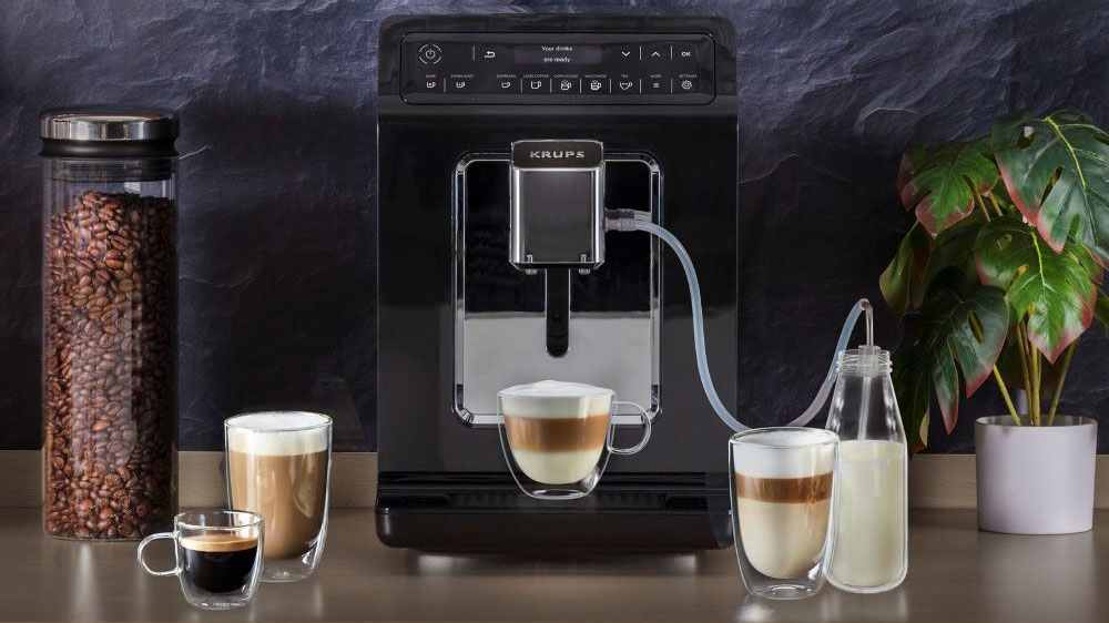 Plnoautomatický kávovar Krups Evidence EA890810 s různými druhy káv_04