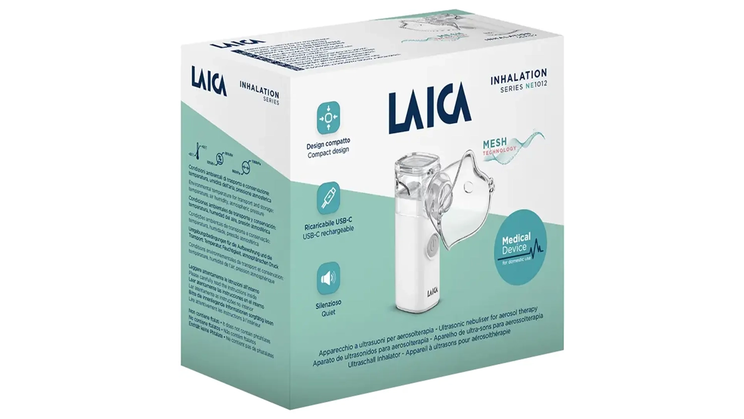 Balenie membránového inhalátora Laica NE1012