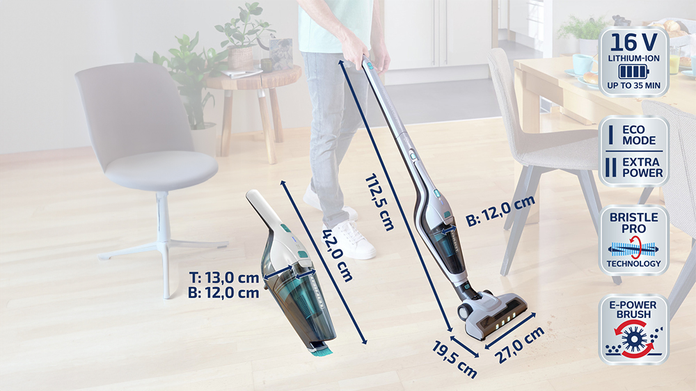AKUMULÁTOROVÝ VYSAVAČ LEIFHEIT ROTARO POWERVAC 2V1 11927 rozměry_04