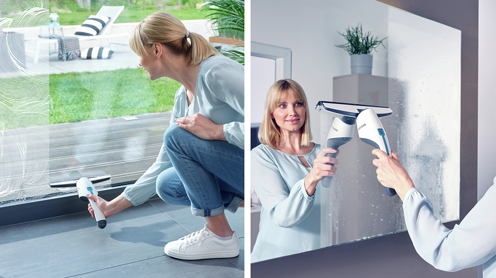 Mytí okna a zrcadla vysavačem na okna a koupelny Leifheit NEMO 51030_02