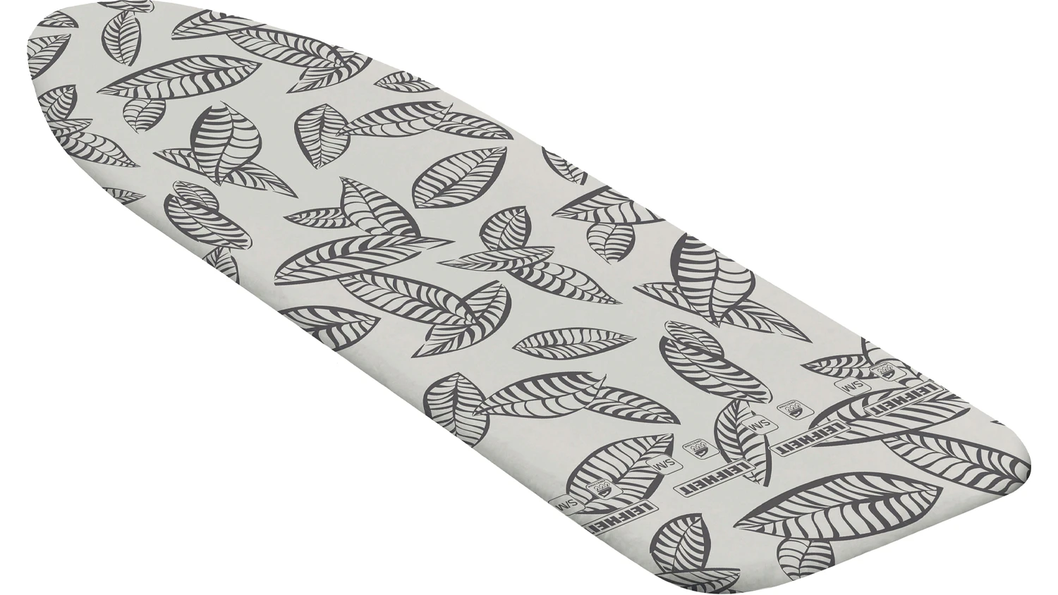 Potah na žehlicí prkno Leifheit Perfect Steam S/M 71613 125 × 40 cm na bílém pozadí ukazující celkový design