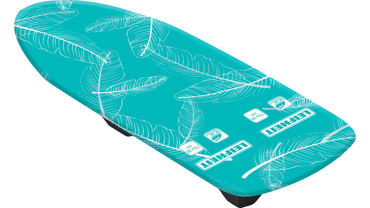 N&aacute;hradn&iacute; potah na žehlic&iacute; desku Leifheit Air Board Thermo Reflect 72394 na b&iacute;l&eacute;m pozad&iacute; zobrazuj&iacute;c&iacute; celkov&yacute; design