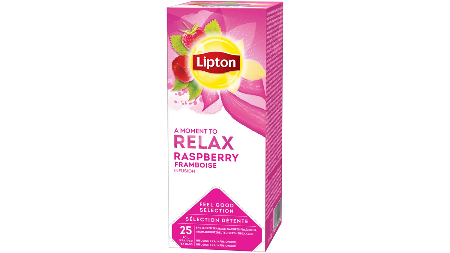 Černý čaj Lipton A Moment To Relax Raspberry
