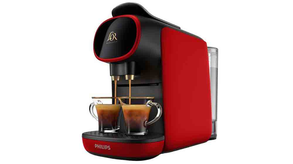 Philips L'OR BARISTA Sublime Rosa kapsulov&yacute; k&aacute;vovar pri pr&iacute;prave k&aacute;vy