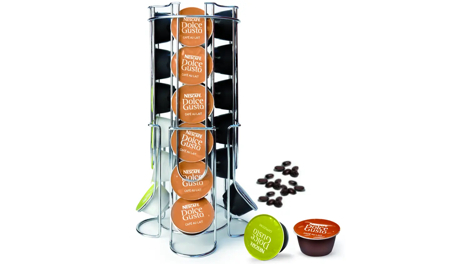 Stojan na k&aacute;vov&eacute; kapsuly Maxxo DG 24 Chrome Dolce Gusto