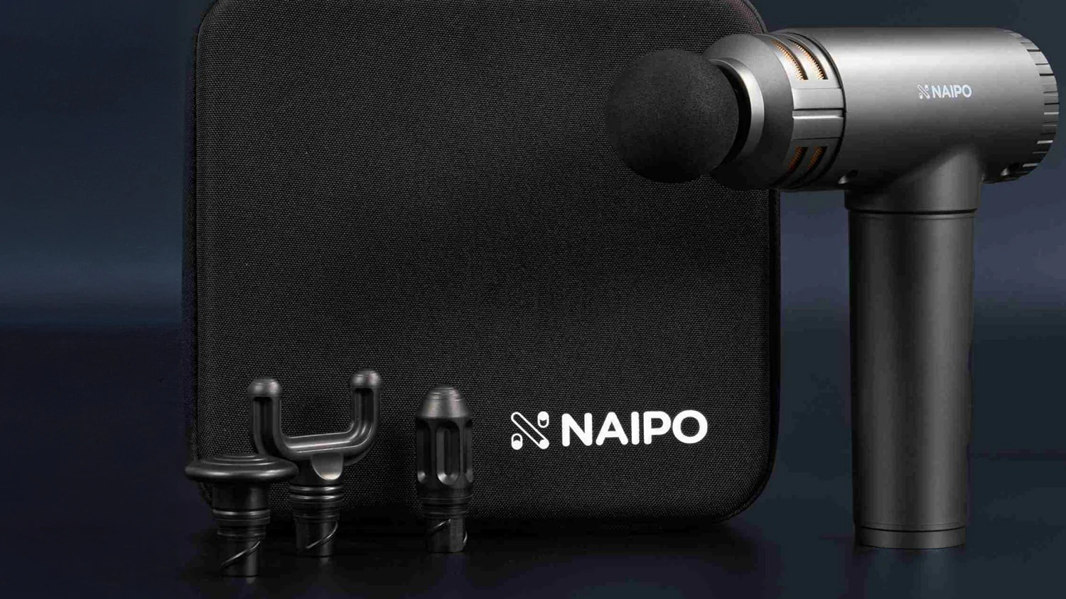 Různé hlavice masážní pistole Naipo NPMGUN-K5