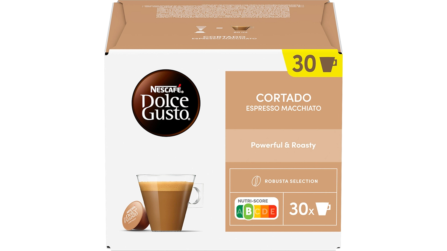 Kapsuly Nescafé Dolce Gusto Cortado Espresso Macchiato 30 ks