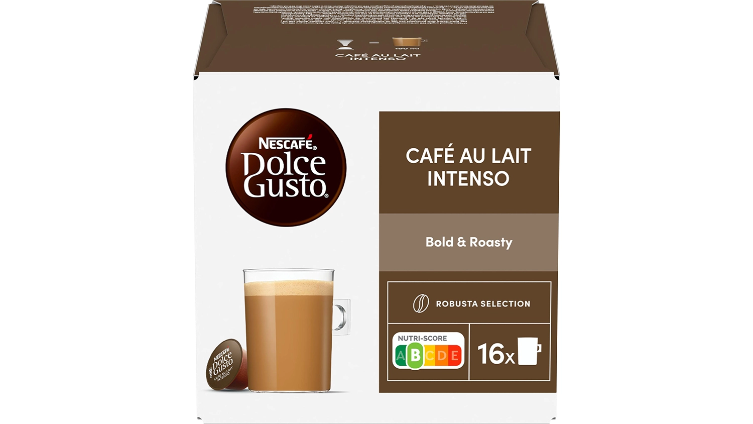 Kapsuly Nescafé Dolce Gusto Café Au Lait Intenso 16 ks