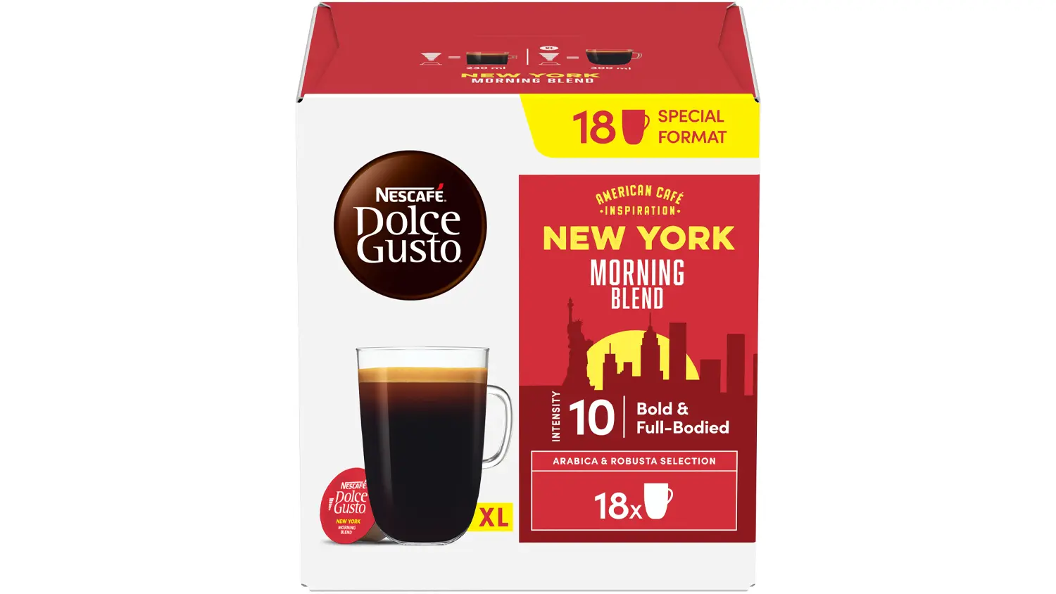 Kapsuly Nescafé Dolce Gusto New York Morning Blend 18 ks