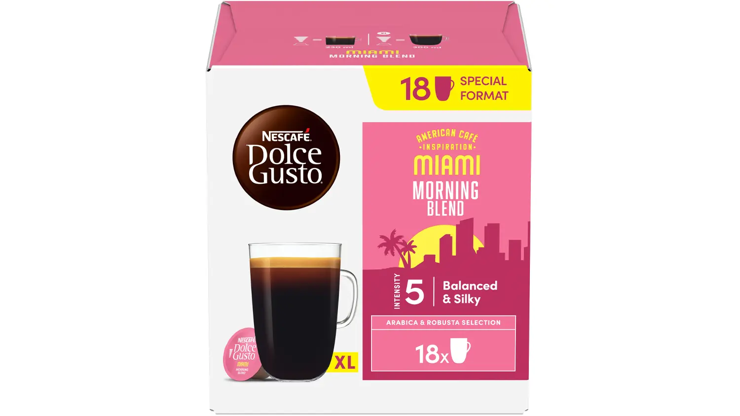 Kapsuly Nescafé Dolce Gusto Miami Morning Blend 18 ks