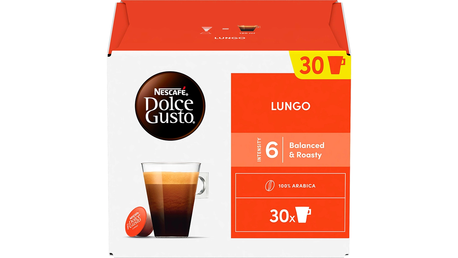 Kapsuly Nescaf&eacute; Dolce Gusto Lungo 30 ks
