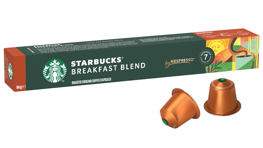 Kávové kapsle Nespresso Starbucks Breakfast Blend, 10KS