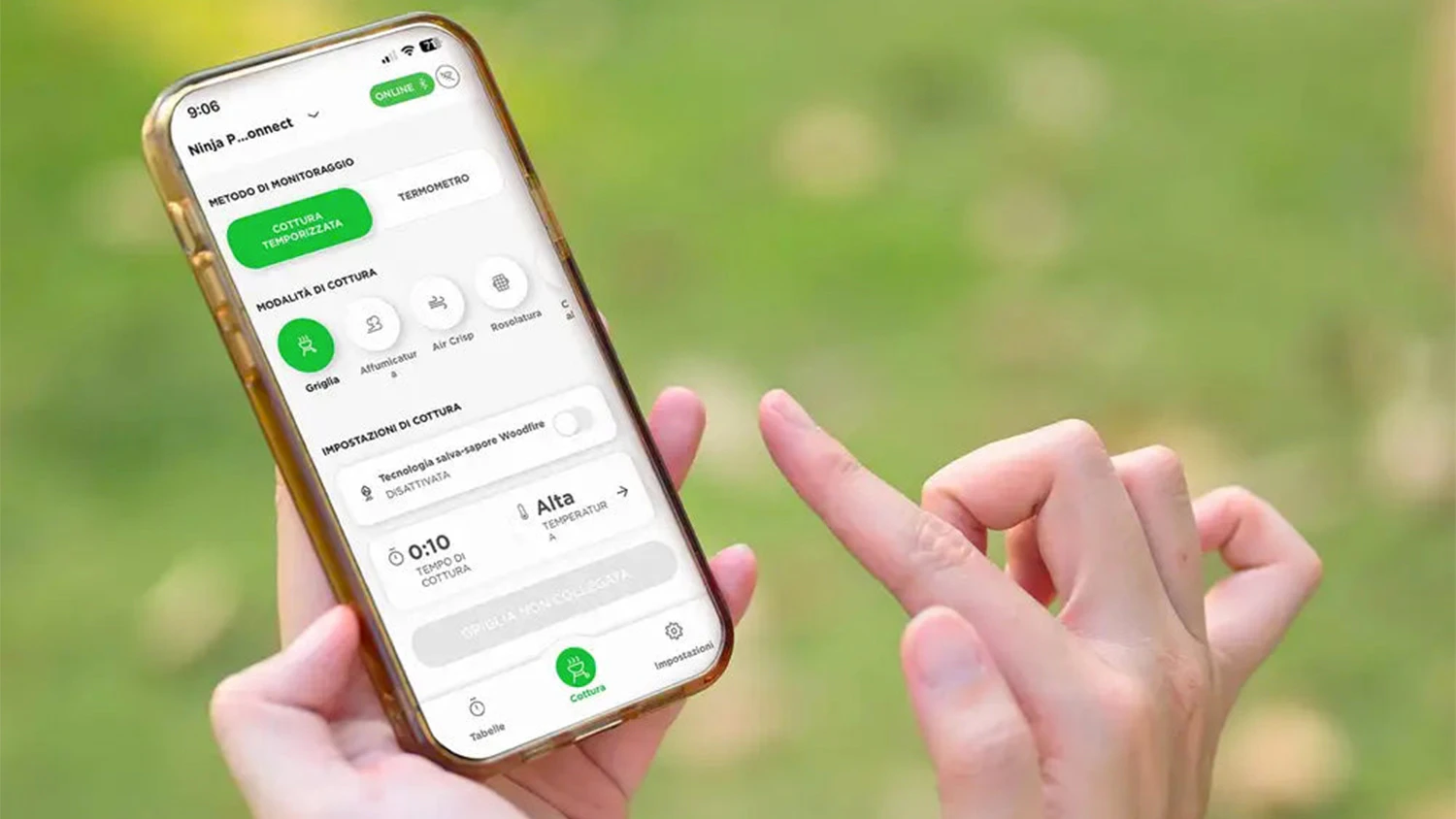Ovládání grilu přes telefon