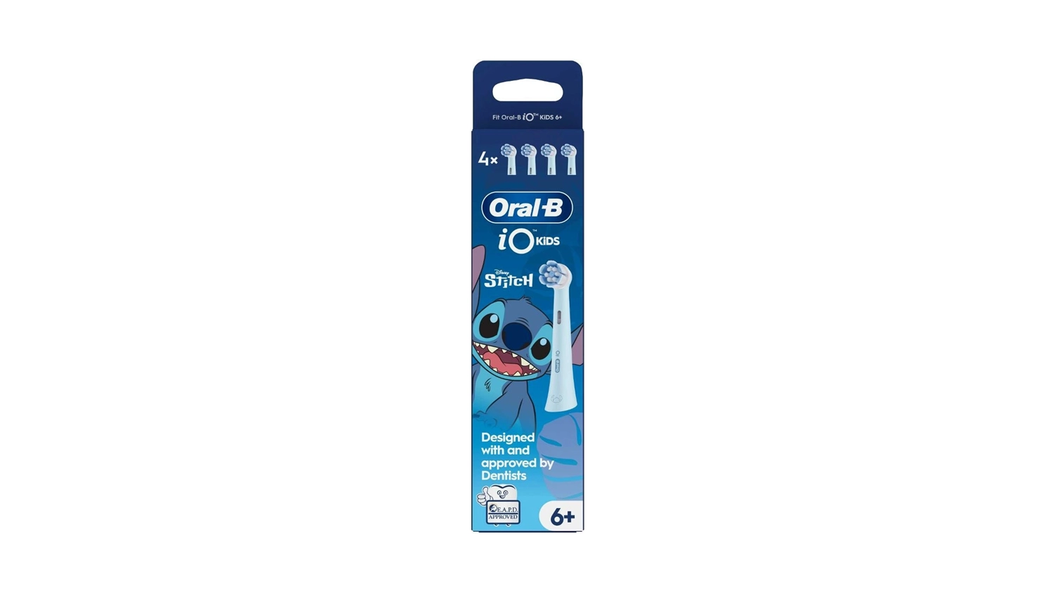 N&aacute;hradn&aacute; hlavica ku kefke Oral-B iO Kids Stitch 4 ks balenie