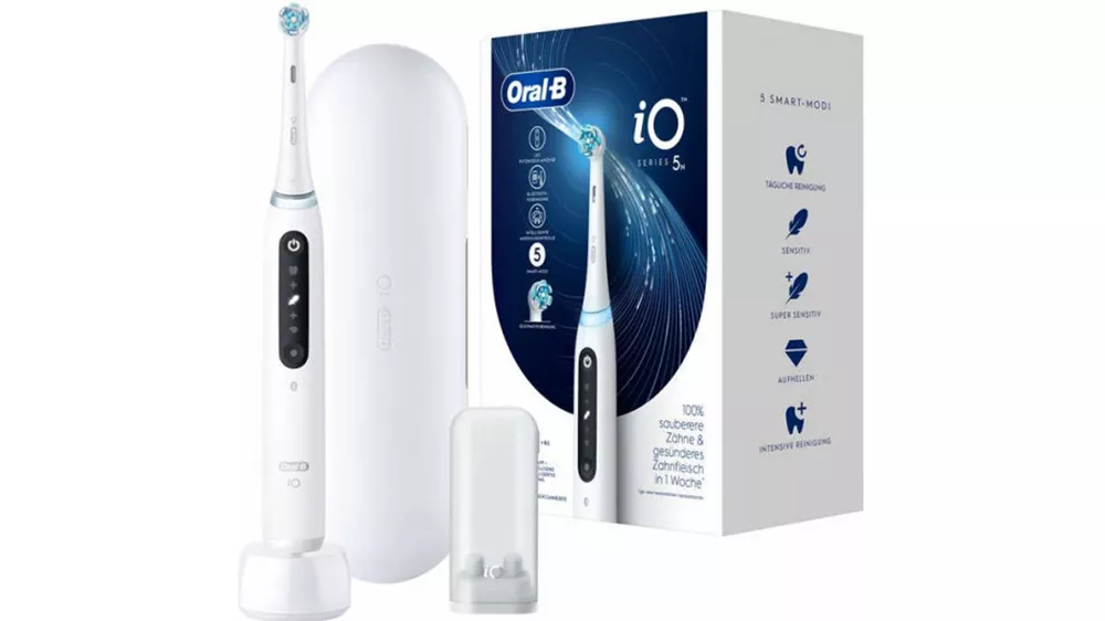 Elektrick&yacute; zubn&iacute; kart&aacute;ček ORAL-B iO Series 5 Quite White + cestovn&iacute; pouzdro