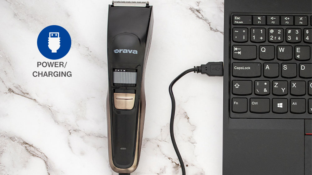 Napájení zastřihovače vlasů ORAVA VS-515 přes USB port_03