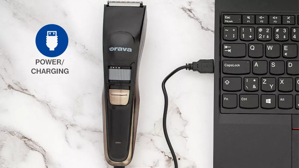 Napájení zastřihovače vlasů ORAVA VS-515 přes USB port_03